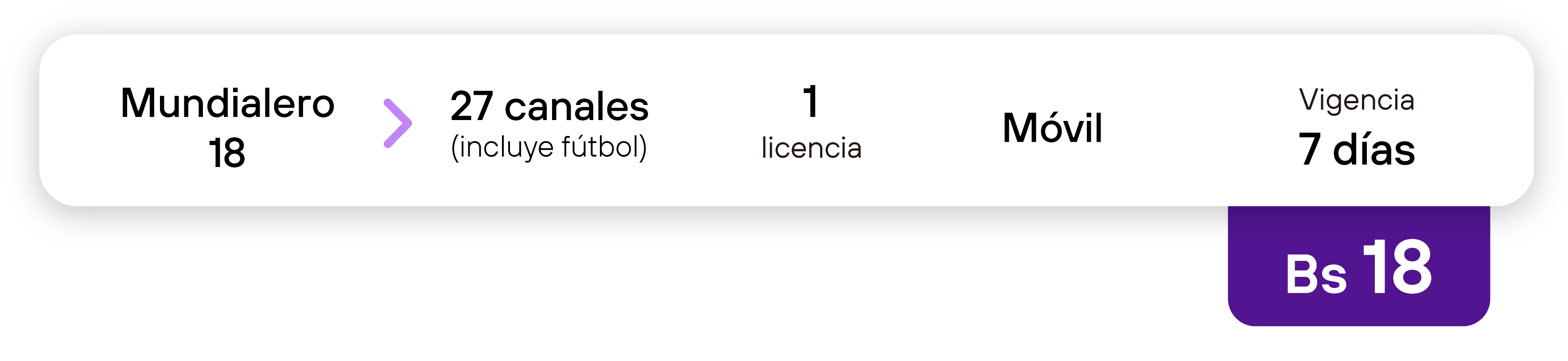 Paquete 18BS