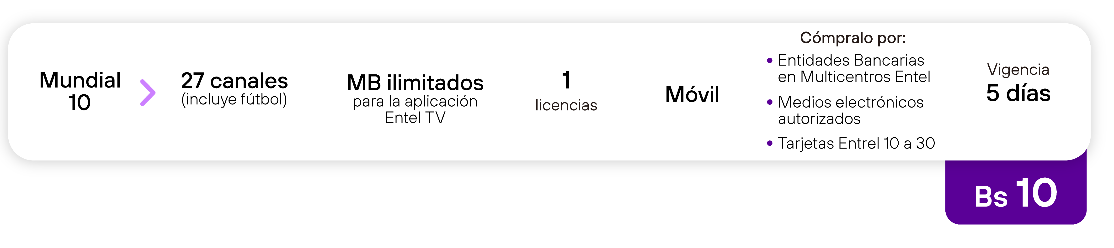 Paquete 10 BS